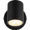 Globo Faretto Globo Walters 80x105 mm nero satinato