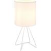 Globo Lampada da tavolo in metallo Tamian Globo 160x345 mm bianco