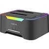 LogiLink Docking station HDD LogiLink Quickport USB 3.2 a 2 porte per HDD/SSD SATA da 2,5/3,5 QP0036