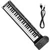 FOMIYES 49 Tasti Pianoforte Arrotolabile - Tastiera Elettronica Portatile Per Principianti, Pianoforte Digitale Pieghevole Con Altoparlante Integrato, Ideale Per Bambini E Adulti