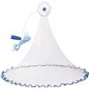 Cocoarm Rete da Pesca in Monofilamento di Nylon, Cinturino Squisito, Maglia da 0,5, Facile da Usare, Impedisce Ai Pesci di Fuoriuscire, Stile Americano (4.8M)