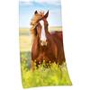 Herding Asciugamano, Motivo con Cavallo, Cotone, Multicolore, 150 x 75 cm