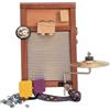 Washboard con Accessori Folk Washboard Acustico per Busker, Percussionisti