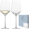 Zwiesel Glas Sauvignon Blanc Pure Bicchieri da vino bianco (set da 2), graziosi bicchieri da vino per vino bianco, lavabili in lavastoviglie, made in Germany (Art. n. 122314)