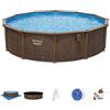 Bestway Set piscina Hydrium effetto legno da 549x132 cm
