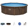 Bestway Set piscina Hydrium effetto legno da 488x132 cm