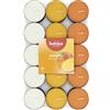 Bolsius - 30 Tealight Profumati - Mango - Durata di Combustione di 3.5 Ore - Diametro 38 mm - Estratti Naturali - Contiene Cera Vegana - Senza Olio di Palma