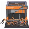 Burago McLAREN F1 MCL38 DIORAMA GARAGE PIT-STOP TEAM MCLAREN N 81 SEASON 2024 OSCAR PIASTRI WITH CREW FIGURE AND ACCESSORIES ORANGE BLACK