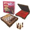 STAR Set Di Scacchi Star Vip In Legno Con Scacchiera PearL L E Scacchiera