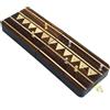 Italfama Pieghevole Legno Cribbage Board, Ottone Pioli, Realizzata A Italia