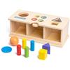Scatola Delle Forme in Legno Gioco Educativo con Forme per Asilo Nido, Neonati