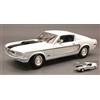 Maisto MI31167W FORD MUSTANG GT COBRA JET 1968 WHITE 1:18 Modellino