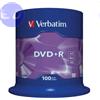 VERBATIM DVD+R 4.7GB 16x Cake 100pz VERBATIM Azo - MINIMO 4CF - 43551mc