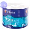 VERBATIM CD-R 700MB 52x Shrink 50pz VERBATIM Extra Protection - MINIMO 12CF - 43787mc