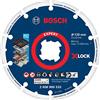 Bosch 1x Disco diamantato per metallo EXPERT Diamond Metal Wheel, X-Lock | per Ghisa, Acciaio inossidabile, Ø 125 mm, Professional Accessorio Smerigliatrice angolare piccola