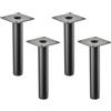 SOTECH 4 piedini per mobili SOTECH LIMA Altezza 150 mm, Ø 25 mm Regolabile in altezza 10 mm nero opaco Piedini per vetrine Piedini per zoccoli Piedini per mobili