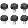 QUARKZMAN 6Pcs Manopole Di Serraggio Zigrinate M6 1/4-20 UNC 0.47 | Perno Filettato, Manopole Di Serraggio Manopola A Farfalla, Per Sostituzione Macchinari Base Ombrellone Tosaerba