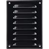 Steinberg14 Griglia di Ventilazione Rettangolare 140x190 mm - Griglie di Aerazione in Metallo Nero - Serranda di Scarico dell'aria con Zanzariera - Copri Bocchetta Interna a Parete e a Soffitto