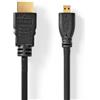 NEDIS Cavo HDMI ad alta velocità con Ethernet, connettore HDMI, 1,5 m, nero