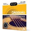 D'Addario Corde D'Addario EXP19 per chitarra acustica, rivestimento in bronzo fosforoso, Light Top/Medium Bottom/Bluegrass, 12-56