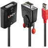 Lindy 38184 cavo e adattatore video 0.2 m DVI D VGA D Sub USB Nero. Arancione