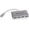 IOGEAR HUB-C - USB 3.2 Gen 2 (3.1 Gen 2) Type-C - USB 3.2 Gen 1 (3.1 Gen 1) Type-A - 5000 Mbps - Argento - USB - Windows 10 Education - Windows 10 Education x64 - Windows 10 Enterprise - Windows 10 Enterprise x64,...