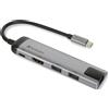 Verbatim Adapter Hub Usb-C - Usb-C/ 2Xusb-A 3.0/Hdmi/Eternet Aluminiowy/Alluminio 49141