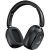 GENIUS, cuffie wireless HS-820BT, colore nero, Bluetooth 5.4, ricarica USB-C, pieghevoli