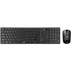 GENIUS SlimStar 8250: Set wireless Bluetooth + 2,4 GHz / Tastiera e mouse / Connessione USB / Colore: nero / Layout: CECOSLOVACCO (compatibile con le tastiere utilizzate in Repubblica Ceca e Slovacchia)