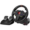 Subsonic Superdrive 220 RS, volante + pedali, Nintendo Switch, PC, PlayStation 4, Xbox One, Xbox Series S, Xbox Series X, D-Pad, pulsante Home, pulsante Menu, pulsante Opzioni, pulsante Condividi, pulsante Visualizza, multicolore, 180°, con cavo