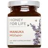 HONEY FOR LIFE Miele di Manuka monoflorale australiano di grado medicale - MGO 400+ | Miele grezzo in barattolo di vetro | Tracciabilità del lotto | 260 g (1 confezione)