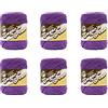Lily Sugar'N - Filati color crema, confezione da 6, 6 pezzi, colore: Nero Ribes