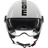 MOMO DESIGN Casco moto jet MOMO DESIGN FGTR EVO E2206 Bianco quarzo lucido / nero