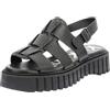 Kickers Kick Faliya, Sandali Bassi Donna, Nero, 39 EU