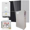 V-TAC SOLAR KIT FOTOVOLTAICO 6,06 MONOFASE TIER1 INVERTER DEYE V-TAC 6KW ACCUMULO 10,2KW VT-480KIT-606-6-10B-LEDKIT505T-6-10B-BLACK