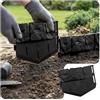 VOUNOT® Bordura per Aiuola Effetto Pietra 2,14m in Plastica Ultra Resistente, Senza Scavo, Bordo Giardino Decorativa Facile da Installare, per Vialetti, Aiuole e Prati, Set da 14 Pezzi, Nero