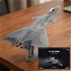 Aereo J-20 con Supporto Stealth Modellino di Caccia Accurato per Collezionisti