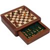 Italfama Scacchi Da Viaggio In Legno Magnetico Set Con Tavola 13,5Cm E Cassetto