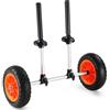 VEVOR Carrello Porta Barca Kayak Canoe in Alluminio Capacità Carico 127 kg con Ruote Pneumatiche in PU 25,4cm Design Staccabile, Carrello Porta Kayak con Cinghie di Fissaggio Carico 127 kg Pieghevole