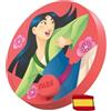 FABA Disco sonoro Disney - Mulan - Storie sonore per bambini 5-10 anni, riproduzione con il racconto e FABA+, giocattolo educativo, versione spagnola
