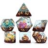 Gate Keeper Games & Dice Gate Keeper Games and Dice: Inclusion Dice: Dinosaur Eggs - 7pc RPG Set, Multi-C