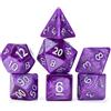 Gate Keeper Games & Dice Gate Keeper Games and Dice: Mercurial Dice: Saturn - 7pc RPG Set, Shimmering Pur