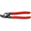 KNIPEX Cesoia per cavi in confezione Self-service rivestiti in resina sintetica 165 mm, 95 11 165 SB