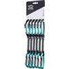 Climbing Technology QUICKDRAW LIME SET UL 12cm, anthracite-aquamarinblue, (6pc per 1 card)