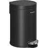 SONGMICS Cestino da Bagno a Pedale 3 L in Acciaio