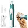 oneisall Regolabampa con luce a LED, trimmer per cani lama larga 20 mm, trimmer per zampe di animali domestici 35 dB, a basso rumore, senza fili, per cani di piccola animali, Verde