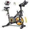 Toputure 2026 Nuova Toputure Cyclette da Casa con Resistenza Elettromagnetica, Cyclette per Casa con Controllo App, Display Touchscreen, Cardiofrequenzimetro, Ultra Silenziosa, Supporta fino a 150 kg