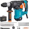 Berserker Trapano Martello Rotativo Battente Percussore 1-1/4 Pollice SDS-Plus 12.5 Amp Frizione di Sicurezza 3 Funzione Controllo Vibrazioni 920 RMP 4250 BPM 6 Joules Impact Energy