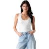 GUESS Top Donna Canotta Tank 4G all Over Bianco ES26GU47 W6GP10K2932 G011 (IT, Testo, XL, Regular, Regular, Bianco)