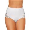 JADEA Slip Donna 6 Pezzi Cotone BIELASTICO Art. 530 (Bianco, 5)